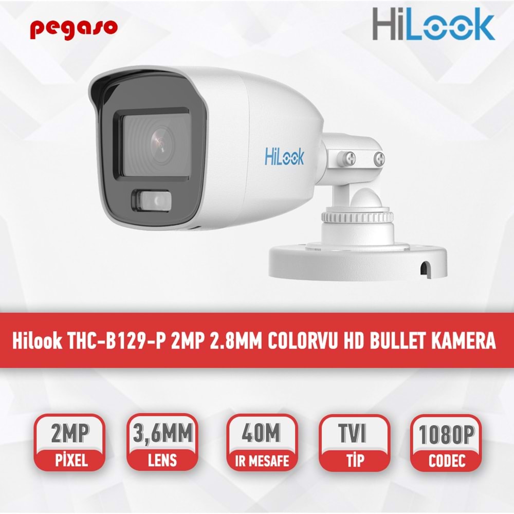 Hilook THC-B129-P 2MP 2.8 mm ColorVu HD bullet