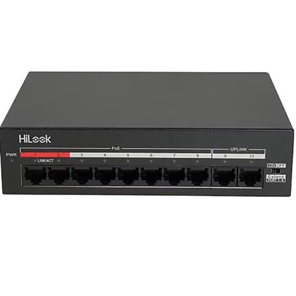 Hilook NS-0110MP-60 8 Port PoE, 60W, +2 Port