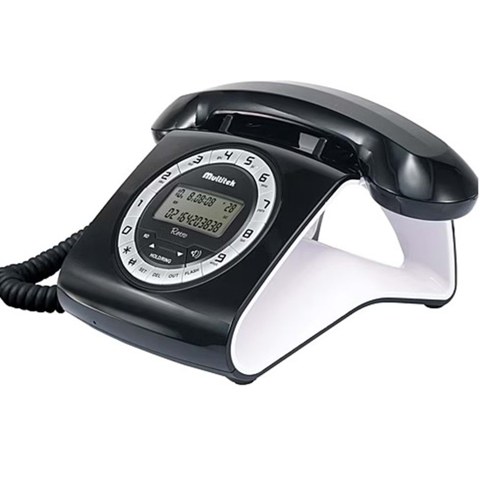 Multitek Retro Özel Tasarımlı Kablolu Telefon