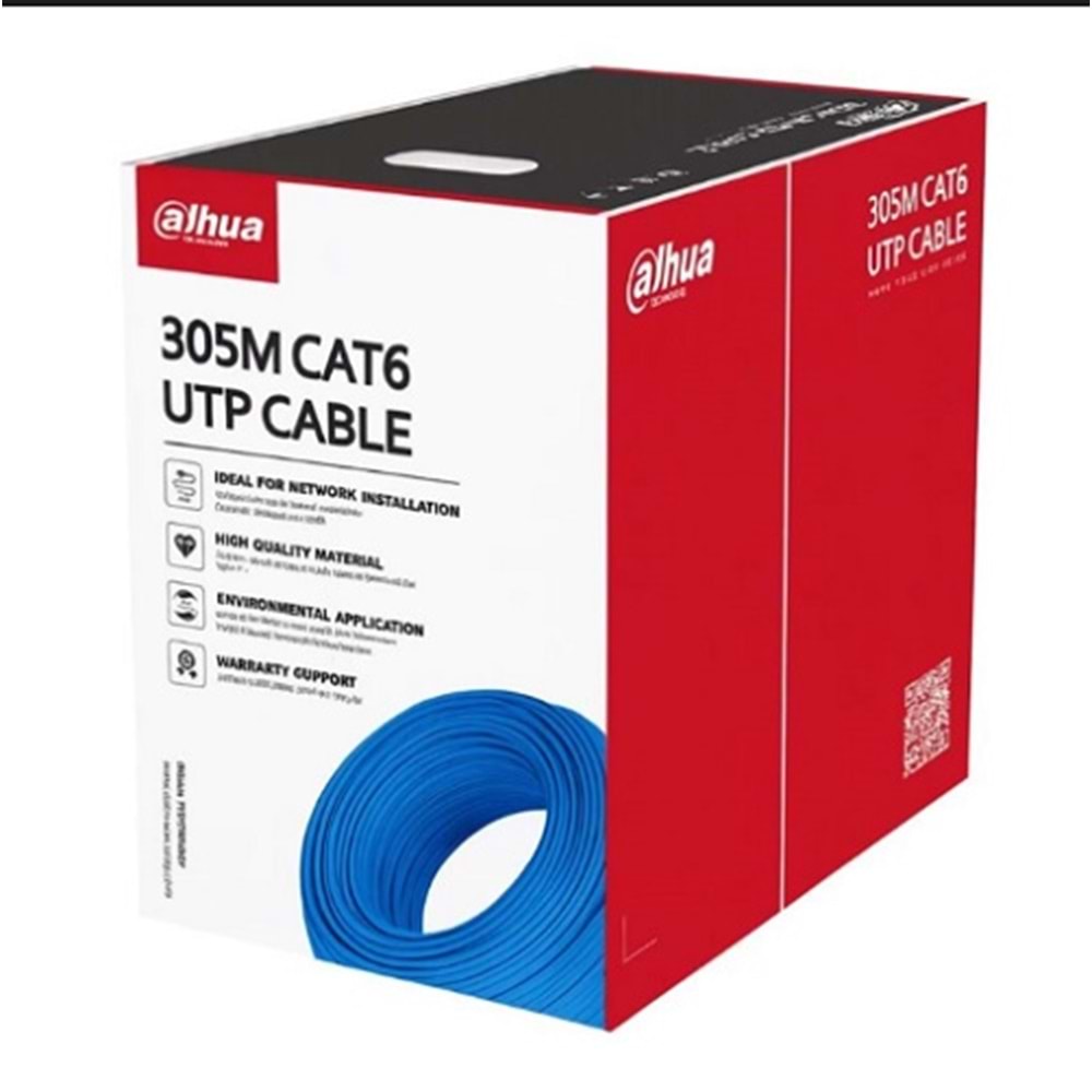 DAHUA PFM922I-6UN-C 305 Metre CAT6 Cable CCA Mavi