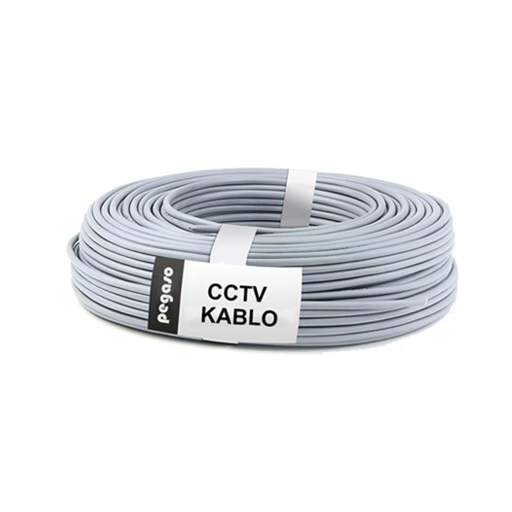 KALİTELİ 2+1 100 METRE CCTV KAMERA KABLOSU (1 COAX + 2X050MM)