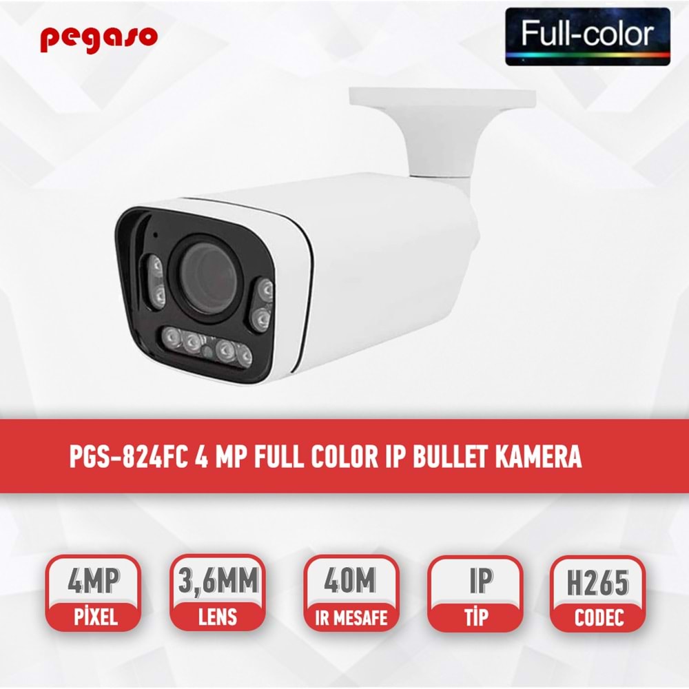 PGS-824FC 4MP WARM LED IP BULLET