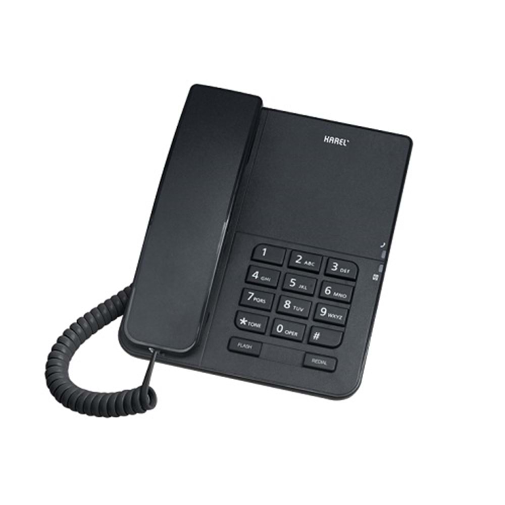 Karel Tm140 Analog Masaüstü Siyah Kablolu Telefon