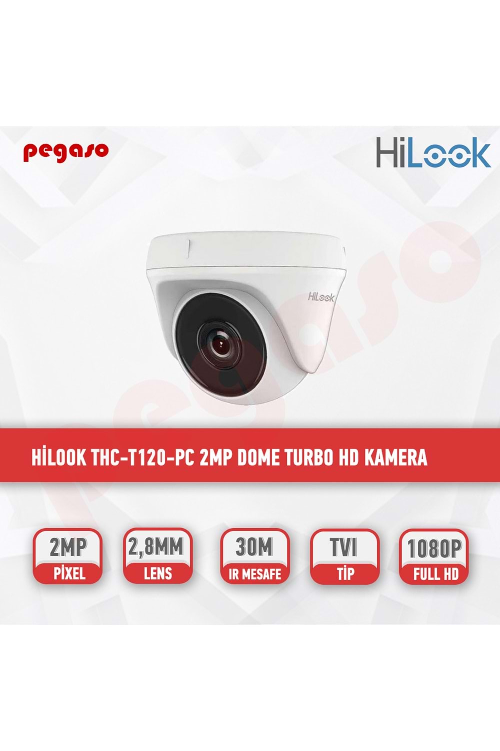Hilook THC-T120-PC 2MP Turret Turbo 2.8mm HD Dome