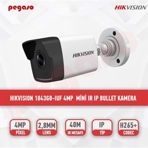 HIKVISION DS-2CD1043GO-IUF(B) 4MP 4mm BULLET KAMERA