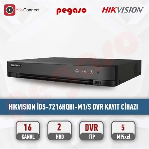 HIKVİSİON İDS-7216HQHI-M1/S ACUSENSE SERISI KAYIT CİHAZI