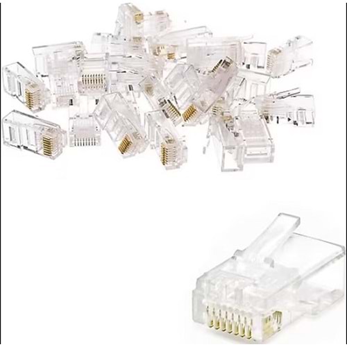 100 ADET CAT6 RJ45 KONNEKTÖR