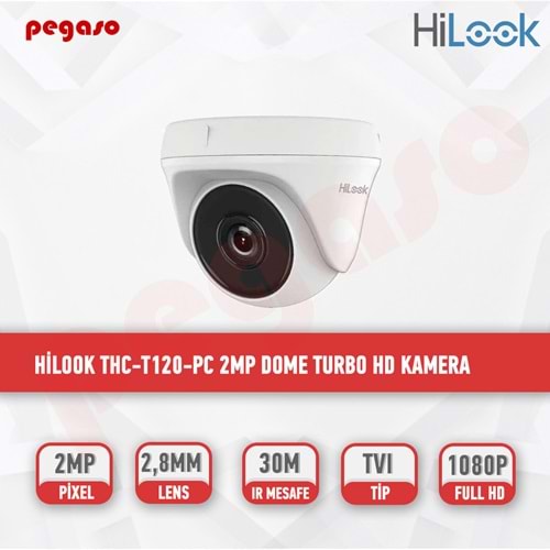 Hilook THC-T120-PC 2MP Turret Turbo 2.8mm HD Dome