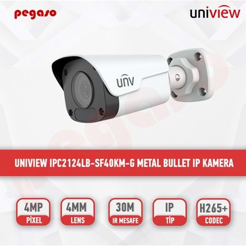 Uniwiz IPC-B124-APF28 4 mp 2.8mm Sabit Lens
