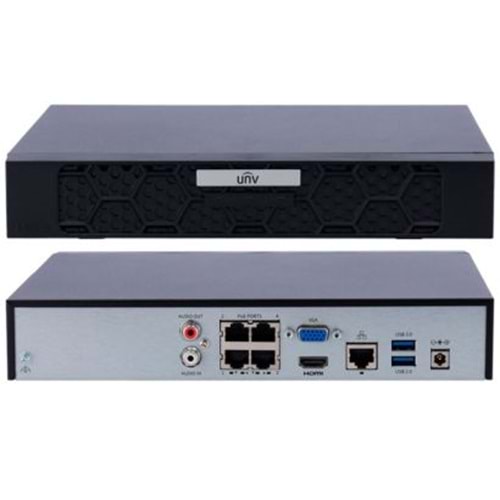 Uniwiz NVR-104E2-P4 4 Kanal 4 Port Poe NVR KAYIT CİHAZI