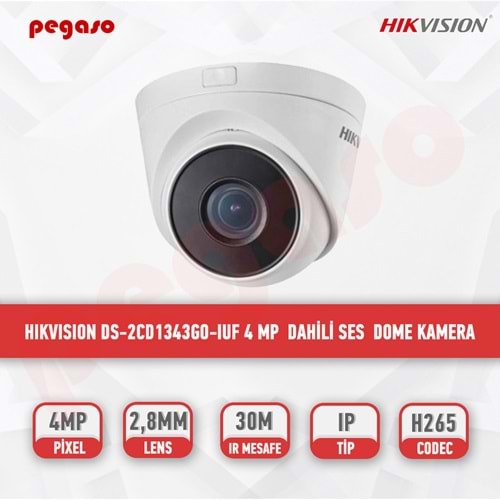 HİKVİSİON DS-2CD1343G2-LIUF 4MP 2.8 MM SABİT LESLİ DOME IPKAMERA