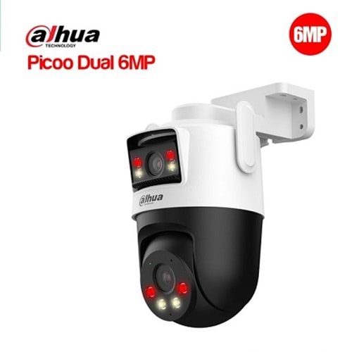 DAHUA DH-IPC-WPT1339DD-SW-3E2-PV 3+3MP Outdoor Wi-Fi Dual-Lens Pan & Tilt Camera