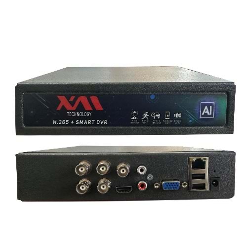 PEGASO UT-8004NR AI SMART 4 KANAL 5 MP MİNİ DVR KAYIT CİHAZI