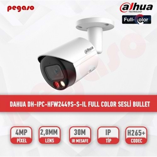Dahua IPC-HFW2449S-S-IL-0360B 4MP Full Color IP Kamera