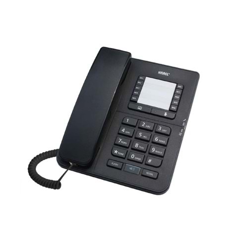 Karel TM145 Siyah Kulaklıklı Ekranlı Masa Üstü Tel