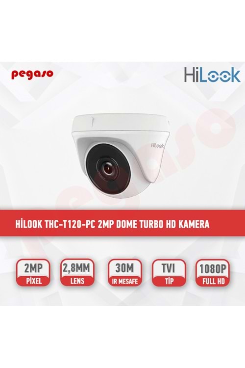 Hilook THC-T120-PC 2MP Turret Turbo 2.8mm HD Dome