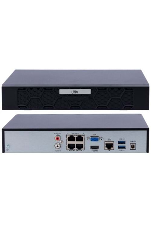 Uniwiz NVR-104E2-P4 4 Kanal 4 Port Poe NVR KAYIT CİHAZI