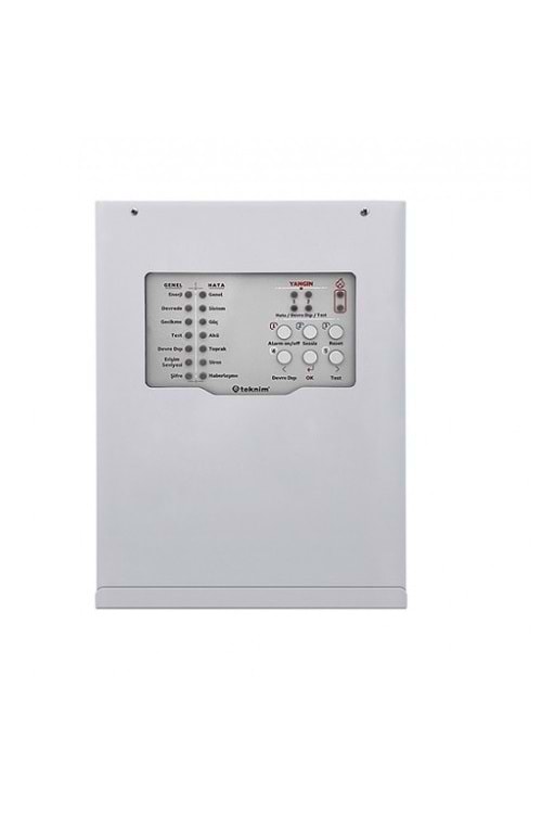 TEKNİM TFP-3122 2 BÖLGELİ KONVANSİYONEL YANGIN ALARM PANELİ.TEK AKÜ İLE ÇAL