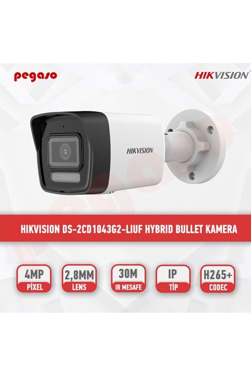HİKVİSİON DS-2CD1043G2-LIUF 4MP IR BULLET IP KAMERA
