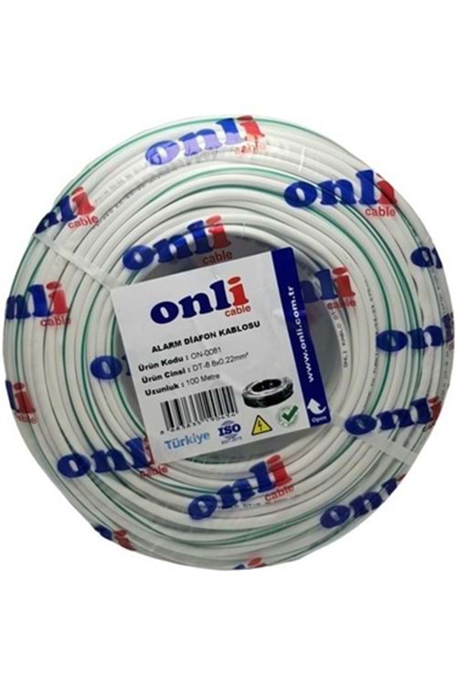 100 METRE DT8 ALARM VE DİAFON KABLOSU (8X0,18)