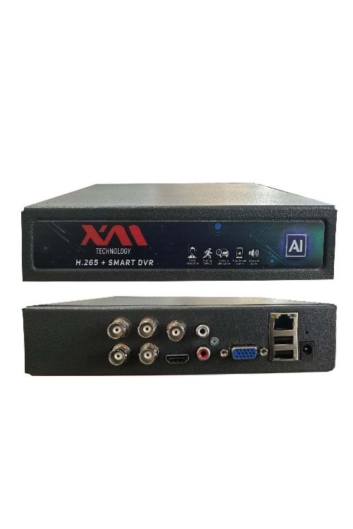 PEGASO UT-8004NR AI SMART 4 KANAL 5 MP MİNİ DVR KAYIT CİHAZI