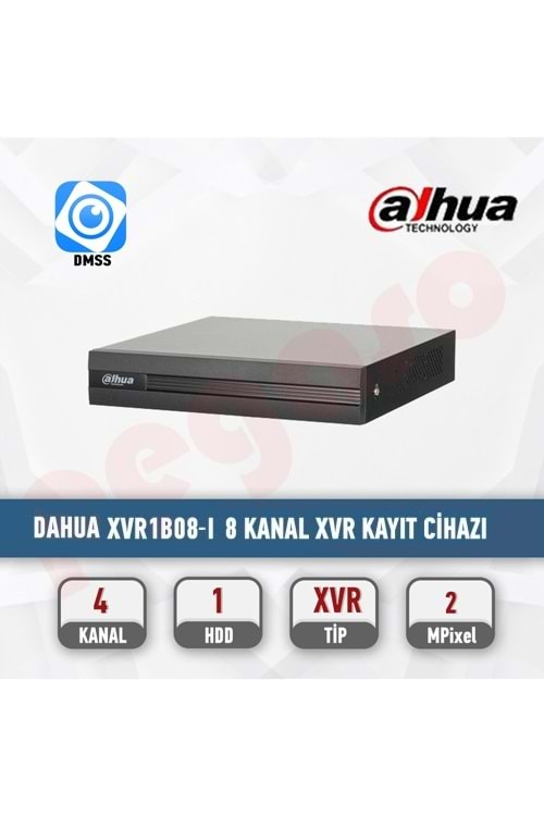 DAHUA XVR1B08-I 8 KANAL HDCVI KAYIT CİHAZI