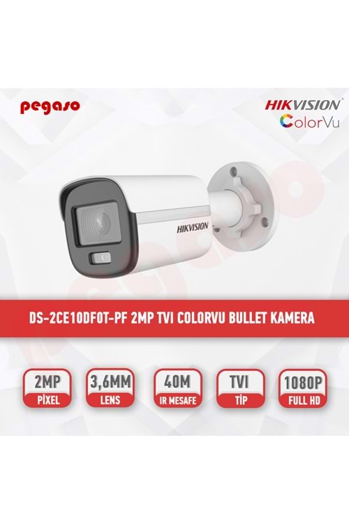 DS-2CE10DF0T-PF HD-TVI BULLET KAMERA (COLORVU)
