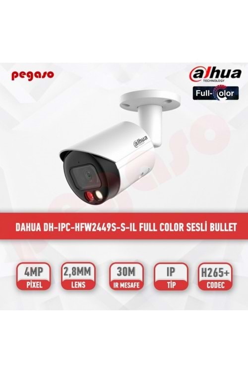 Dahua IPC-HFW2449S-S-IL-0360B 4MP Full Color IP Kamera
