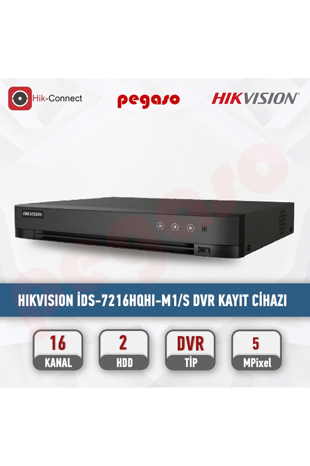 HIKVİSİON İDS-7216HQHI-M1/S ACUSENSE SERISI KAYIT CİHAZI