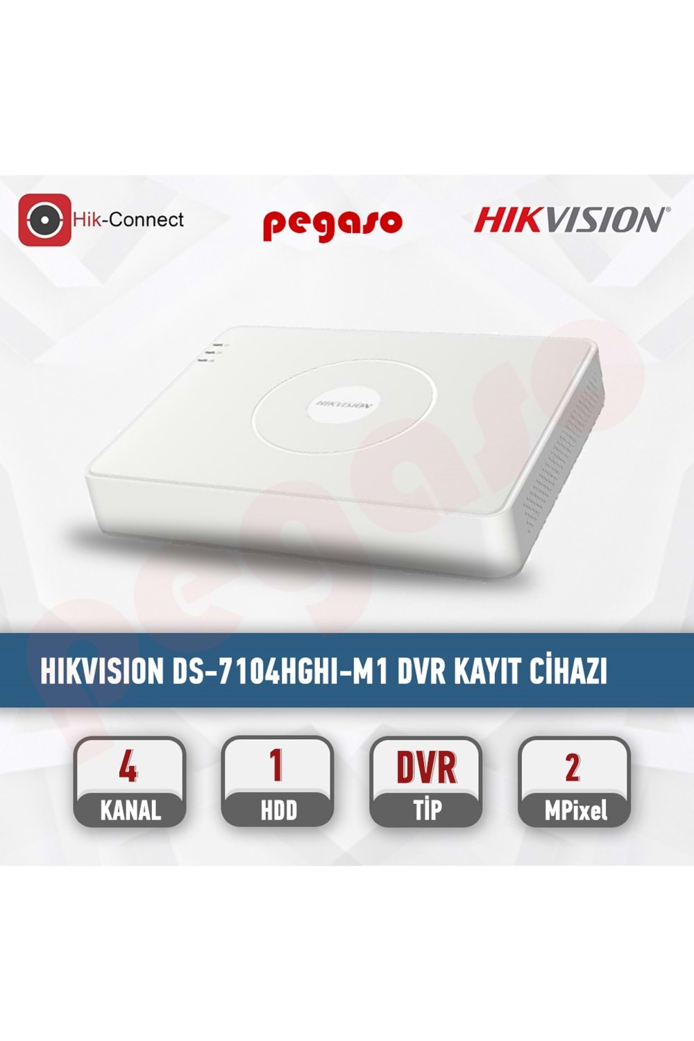 Hikvision Ds-7104Hghı-M1 4 Kanal Hd-Tvi Dvr Kayıt Cihazı