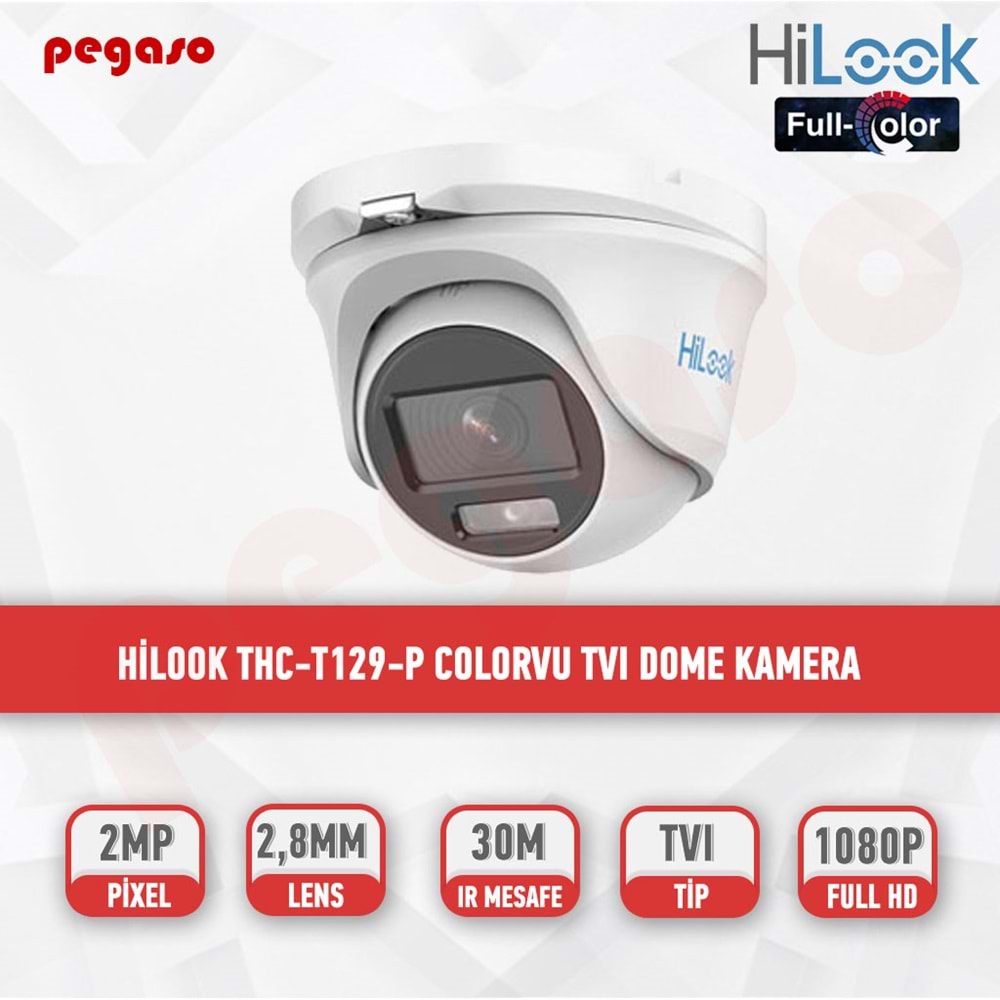 HiLook THC-T129-P 2.8mm ColorVu DOME KAMERA