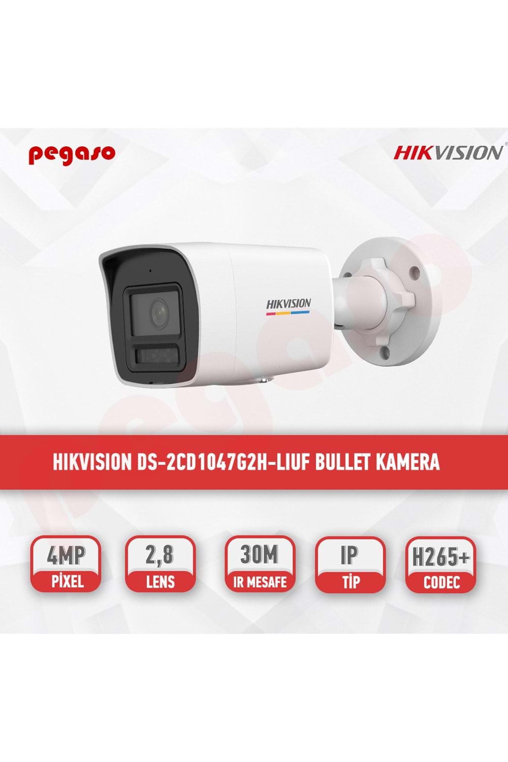 HİKVİSİON DS-2CD1047G2H-LIUF 2.8 MM 4 MP KAMERA IP KAMERA BULLET