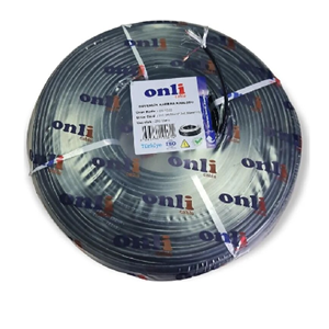 DIŞ MEKAN KALİTELİ 2+1 250 METRE CCTV KAMERA KABLOSU (1 COAX + 2X050MM)