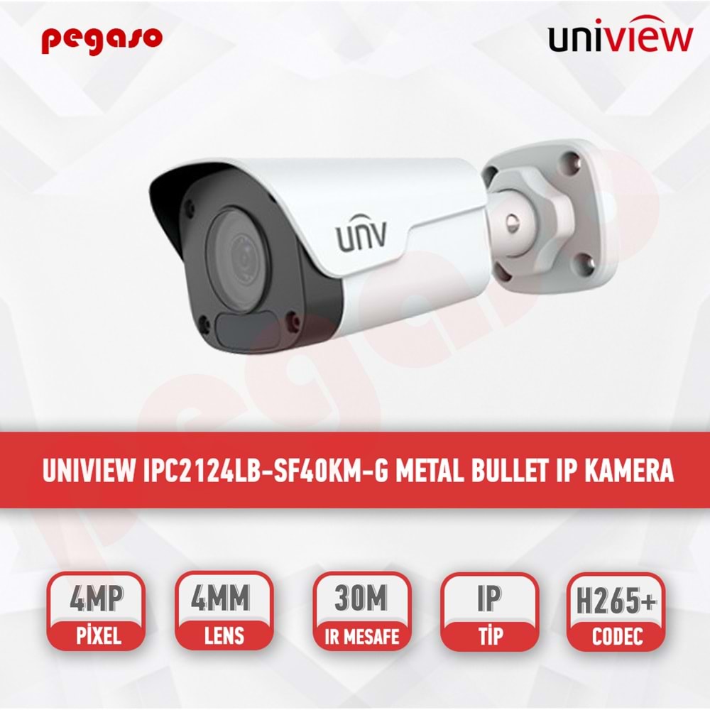 Uniwiz IPC-B124-APF28 4 mp 2.8mm Sabit Lens