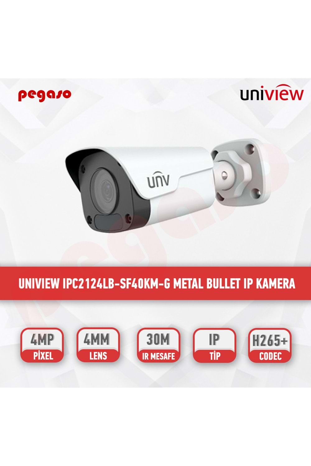 Uniwiz IPC-B124-APF28 4 mp 2.8mm Sabit Lens