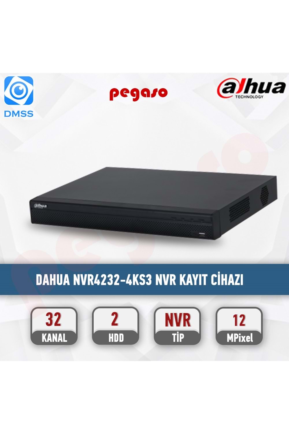 Dahua NVR4232-4KS3 32 Kanal Nvr Kayıt Cihazı