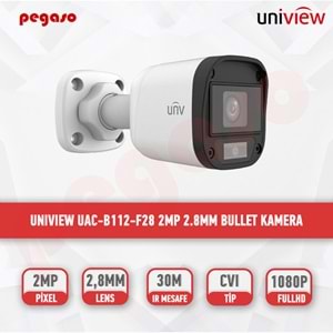 UNV UAC-B112- AF28 - 2MP 2.8mm IR BULLET ANALOG KAMERA SESLİ