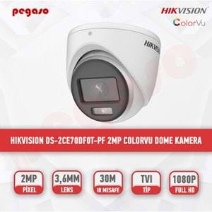 HIKVİSİON DS-2CE70DFOT-LPFS 2.8MM TVI DOME KAMERA