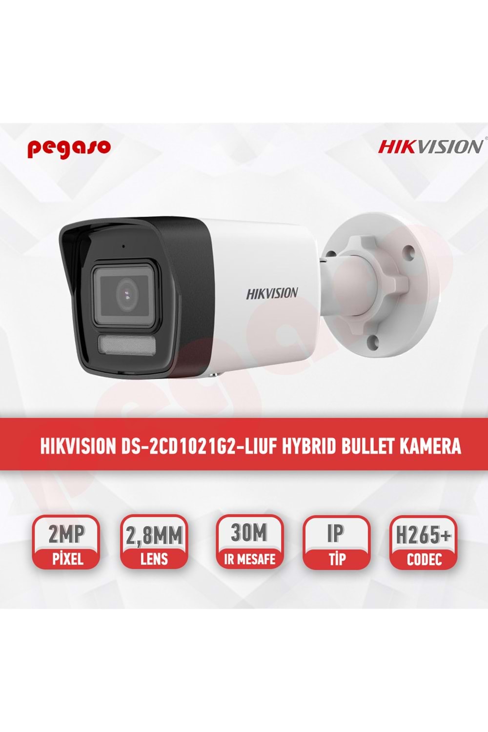 HİKVİSİON DS-2CD1021G2-LIUF 2MP SMART HYBRİD LİGHT IR BULLET IP KAMERA