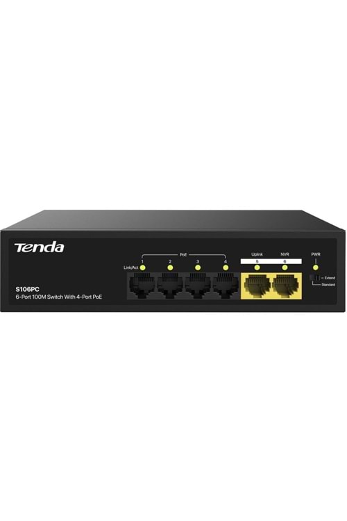Tenda S106PC 6 Port 4 Port Poe+ 10/100 Mbps + 2 Po