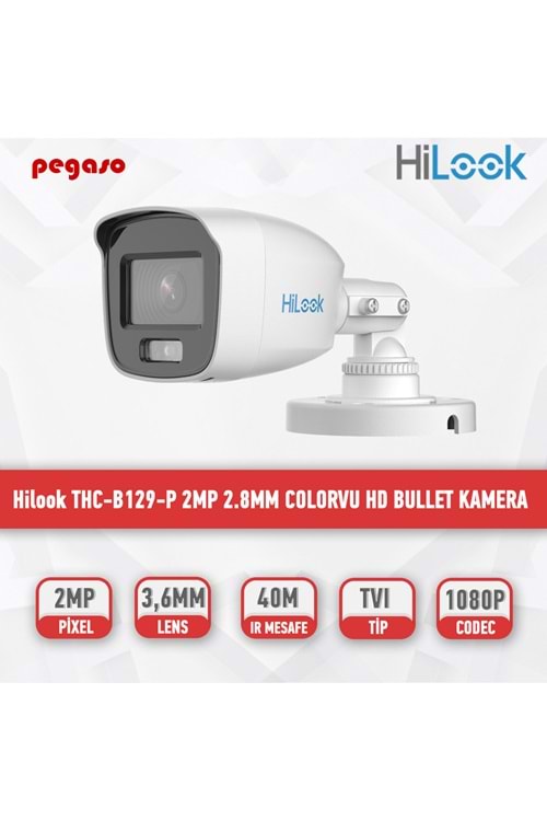 Hilook THC-B129-P 2MP 2.8 mm ColorVu HD bullet