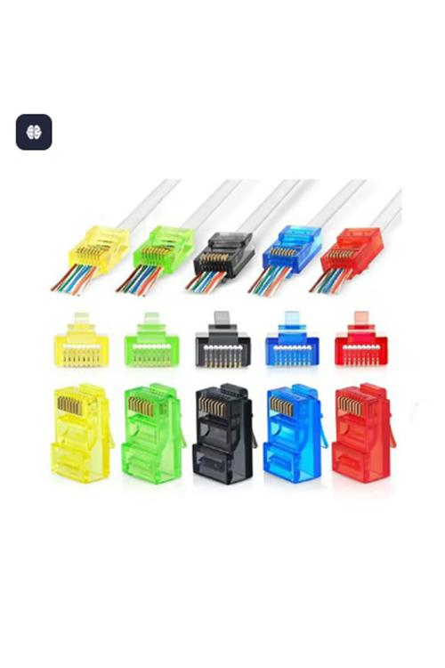 100 ADET RENKLİ YENİ NESİL RJ45