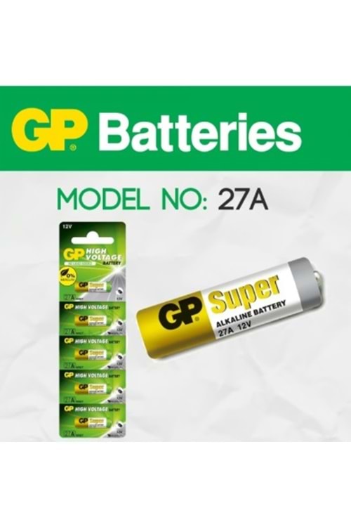 GP GP27A-C5 27A 12V Alkalin Spesifik Pil 1 Adet