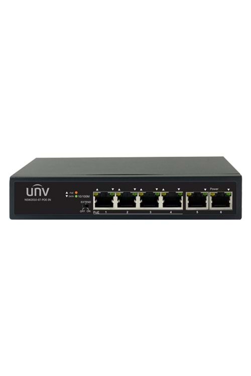 UNV NSW2010-6T 4 Port 10/100 PoE +2 Port 10/100 Ethernet 60W PoE Yönetilemez Switch
