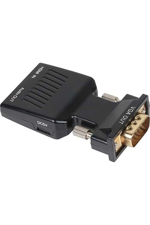 Vcom CA336A Siyah Vga Erkek To Hdmi Dişi Dönüştürücü