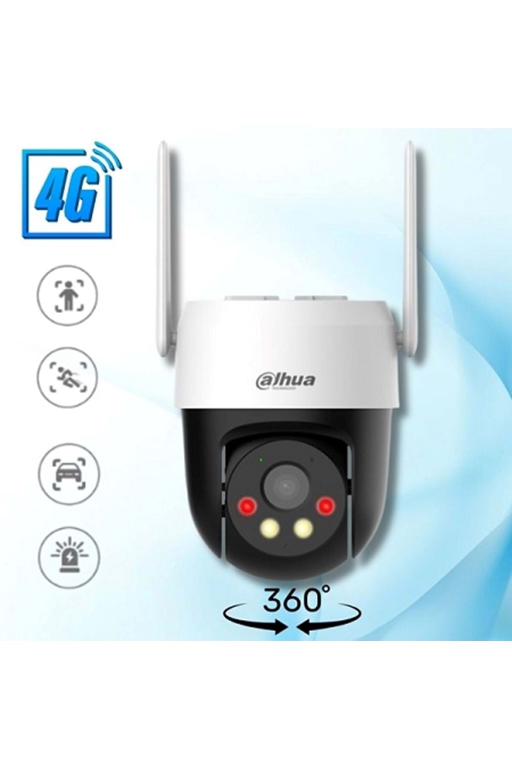 DAHUA DH-P3AE-PV-4G 3MP Fixedfocal4G Pan & Tilt NetworkCamera