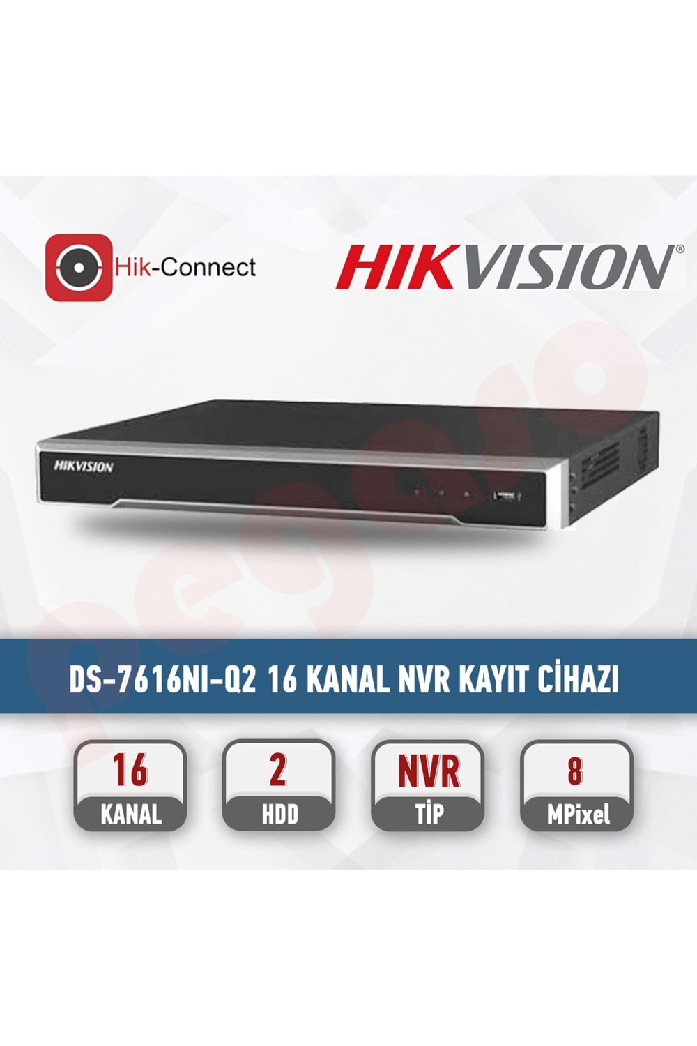 HIKVISION DS-7616NI-Q2 16 KANAL NVR KAYIT CİHAZI