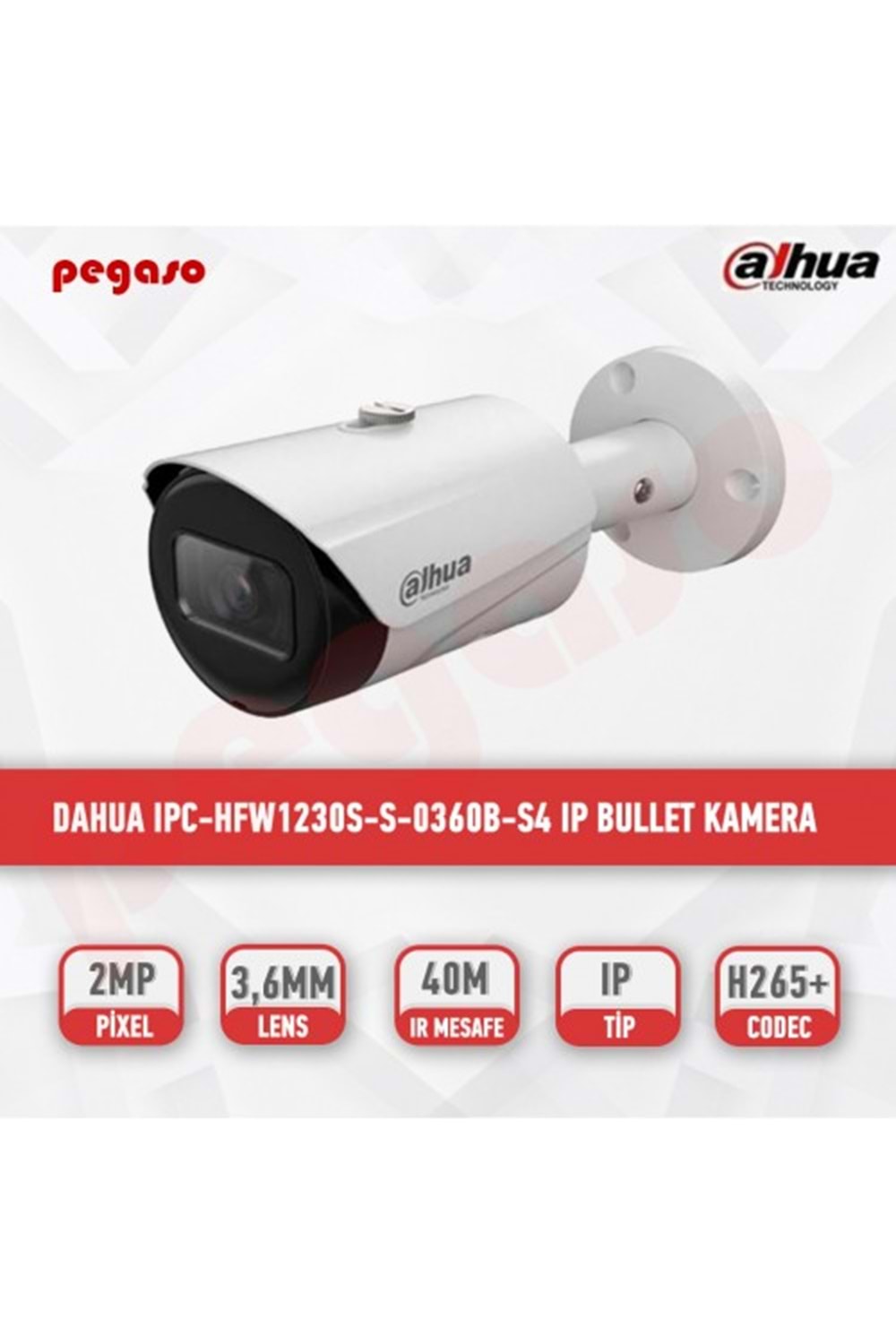 DAHUA IPC-HFW1230S-S 0360B IPBULLET KAMERA