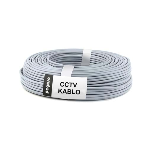 EKONOMİK 2+1 100 METRE CCTV KAMERA KABLOSU (1 COAX + 2X022MM)