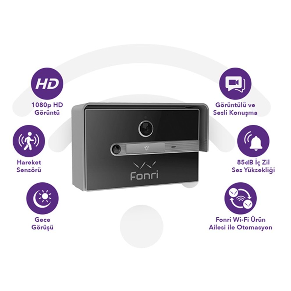FONRİ Wİ-Fİ AKILLI KAPI ZİLİ
